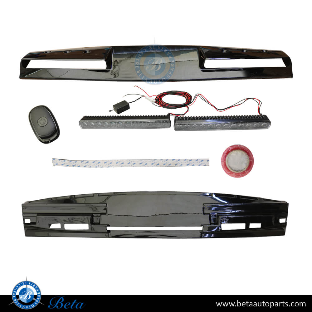 Front Roof Spoiler Brabus Look with LED for Mercedes GLB-Class X247 2020-Up models Front Roof Spoiler Brabus Look with LED for Mercedes GLB-Class X247 2020-Up models